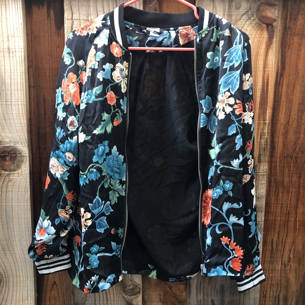 Kimono Style Bomber Jacket NWOT🌹
